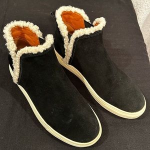 Black Suede Short Boots